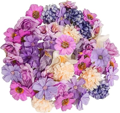 Kunstbloemen Set van 40 Stuks voor Thuisdecoratie en Bruiloft - Paars, Realistische Nepbloemen voor Feestelijke Gelegenheden en Jubilea