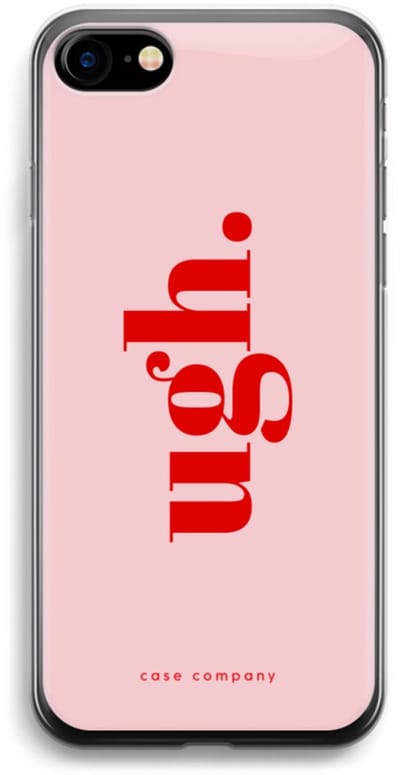 Case Company® - Hoesje geschikt voor iPhone SE 2020 hoesje - Ugh - Soft Cover Telefoonhoesje - Bescherming aan alle Kanten en Schermrand