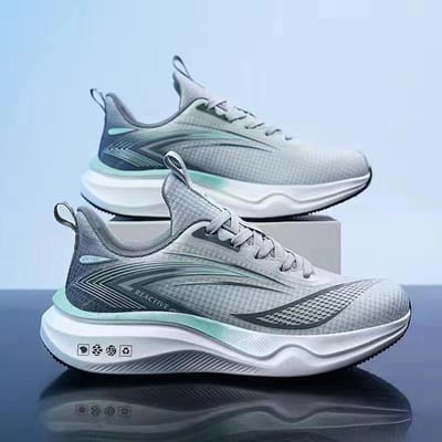 Heren Sneaker Zomer Ademend Mesh Casual Sneaker Outdoor Hardloopschoenen Zachte Zool Mode Alles-Passende Casual Schoenen 44 gray