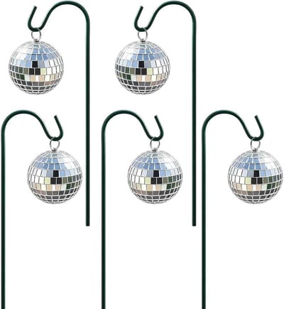 Plant Stakes - Decoratie Stokken - Tuin Decoratie - Waterdichte Mini Spiegel - 89 cm - Zilver