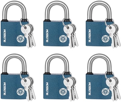 Cosensi- Hangslot 38 mm cilinder - 6 Sleutels - Zwaar Hangslot Buiten - Weerbestendig - Antivalse Opening - Waterdichte Bescherming - Sloten