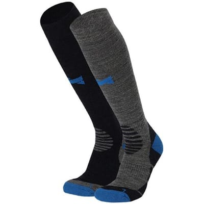 Xtreme Outdoor Compressiesokken Grijs - 2 paar - Compressie Wandelsokken - Dames & Heren - Maat 35/38