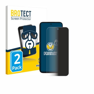 BROTECT - privacy screenprotector voor Honor Play 60 - Folie Beschermfolie Blauwlichtfilter 2 Stuks