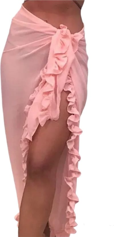 ASTRADAVI Pareo - Sarong met Roches - Dames Strandkledding Omslagdoek - Roze