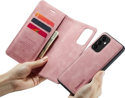 CaseBoutique Bookcase hoesje geschikt voor Samsung Galaxy A16 - Effen Roze - Kunstleer - 2-in-1 Magnetisch Uitneembaar Design