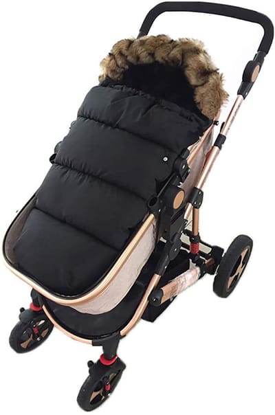 Ibenzoa® Universele voetenzak met fleece voering voor diverse kinderwagens en buggy's