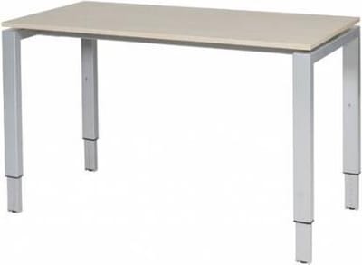 Verstelbaar Bureau - Domino 120x60 Eiken - alu frame