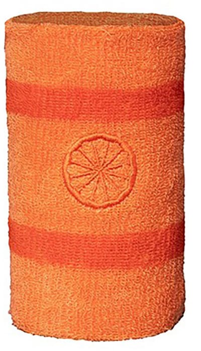 The Indian Maharadja unisex striped sweatband - oranje
