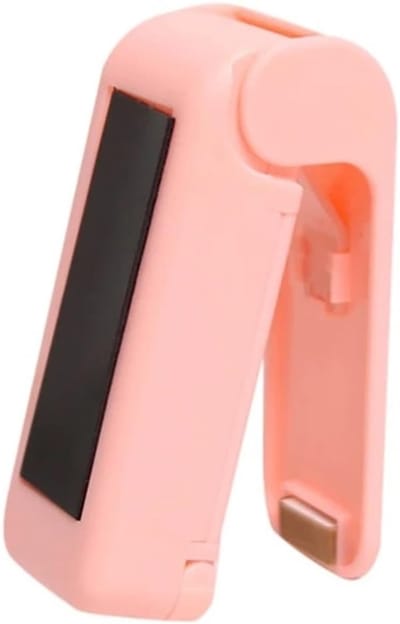 Warmtesealer, Draagbare Mini Sluitmachine Snack Voedselzak Plastic Huis Handdruk Warmte Keukengereedschap,voor Plastic Zakken(Pink)