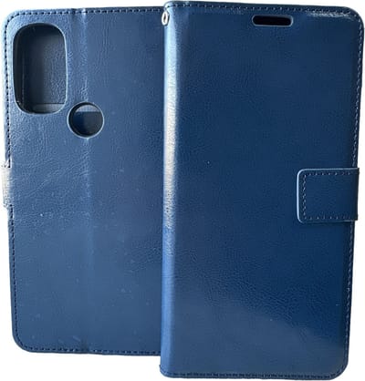 Portemonnee Book Case Hoesje Geschikt voor: Motorola Moto G71 5G donker blauw
