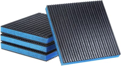 4 STKS Rubber Anti Vibratie Pads 6"x6"x7/8" - Trillingen Isoleren, Geluid Demping en Anti-Skid Mat voor Air Compressor, Conditioner en Wasmachine