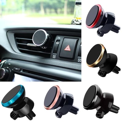 Magnetische telefoonhouder voor in de auto - Magneet - Ventilatierooster - Ventilator- Auto ventilatie houder - Smartphone - Mobielhouder - Autohouder - Auto telefoonhouder - Universeel - Zwart
