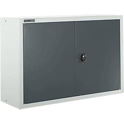 Schäfer Shop Select Bovenkast MS 8412i, B 1200 x D 400 x H 800 mm, 1 legbord, staal, lichtgrijs RAL 7035/antracietgrijs RAL 7016