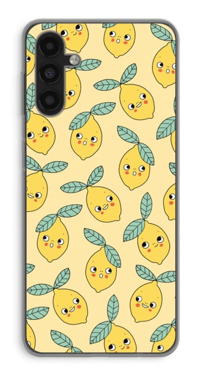 Case Company® - Hoesje geschikt voor Samsung Galaxy A13 5G hoesje - Citroenen - Soft Cover Telefoonhoesje - Bescherming aan alle Kanten en Schermrand