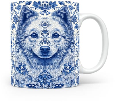 Mok Keeshond Beker voor koffie of tas voor thee, cadeau voor dierenliefhebbers, moeder, vader, collega, vriend, vriendin, kantoor, opa, oma, hond, kerst, sinterklaas, verjaardag