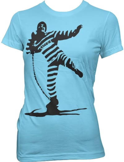 Hybris Dames Prisoner Shot Out Girly T-shirt SH-5-15374-LFH2-4