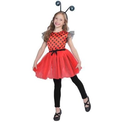 Magic Flip lieveheersbeestje 128-134cm Feestkleding Opmaken en sieraden