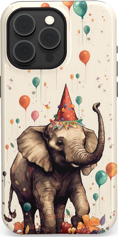 Casetastic Hoesje Geschikt voor Apple iPhone 15 Pro Max Magsafe - Stijlvolle Beschermende Duo-layer Case - Ballonparade