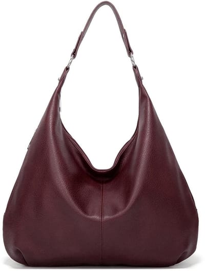 GELLDG Handtas - Damestas - Vintage - PU-leer - Schoudertas voor dames - Met rits - Poron-tas - Geschikt voor dagelijks gebruik, werk, winkelen en zakenreizen