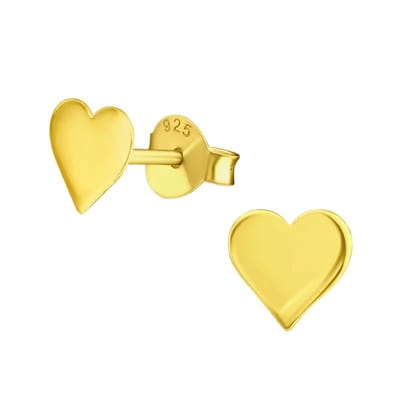 Aramat Jewels - Hartjes oorbellen - Goudkleur-6mm-Nikkelvrij-cadeautip