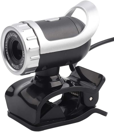 Vt products - HD-Webcam - USB 2.0 Webcam - Draaibaar met Microfoon - Zilver - Videobellen Webcam - Geschikt voor Pc Mac Laptop