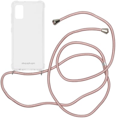 imoshion Hoesje - Geschikt voor Samsung Galaxy A41 - Backcover met koord - Rosé Goud