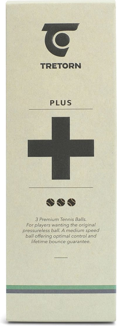 Tretorn Plus - Tennisballen - 3 stuks - Geel