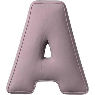 Kussen letter a Yellow Tipi Posh Velvet