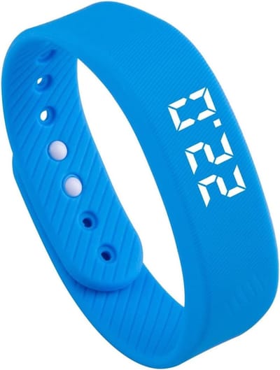 Stille Alarmarmband - Vibrerende Wekker - Discrete Herinneringen - Niet-storend Trilalarm - 10 cm - Blauw