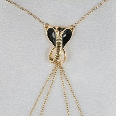 Sylvie Monthulé | Gold Nipple Clamp and Nipple Jewelry | Cobra