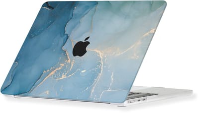 Lunso Geschikt voor MacBook Air 13 inch (2010-2017) cover hoes - case - Aciano Azul