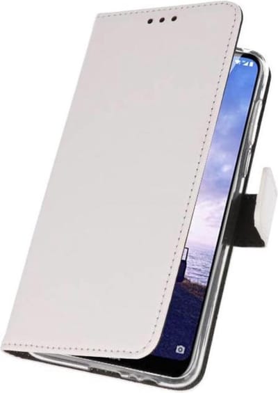 Booktype Telefoonhoesjes - Bookcase Hoesje - Wallet Case - Geschikt voor Nokia X6 6.1 Plus - Wit