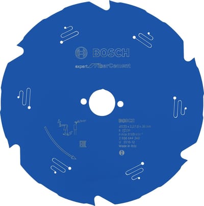 Bosch RUNDSAVKL 235X30X2.2MM 6T EXP FIBER CEME