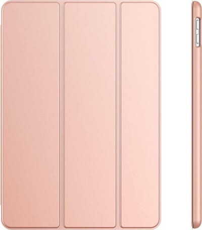 Tablethoes Geschikt voor: Apple iPad Air 2019 10.5 inch Ultraslanke Hoesje Tri-Fold Cover Case - Rose Goud