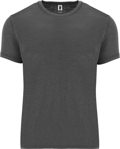2 Pack T-shirts unisex met korte mouwen Terrier 150 gram iets langer rugpand gram Ebbenhout - S
