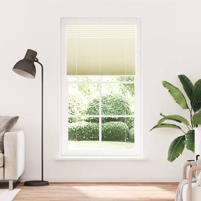 vidaXL - Plissé - rolgordijn - 105x200cm - stofbreedte - 104,4cm - polyester - crème