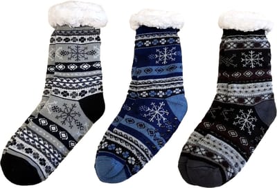 Belucci Warme Antislip Huissokken set van 3 paar ! Maat 39-45