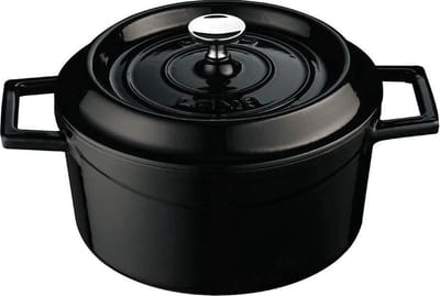 LAVA Trendy Casserole rond - 28 cm - 6.71Ltr - Black/Black
