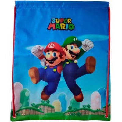 Super Mario Gymtas – Mario & Luigi Zwemtas voor Jongens – Trekkoord – 40 x 31 cm