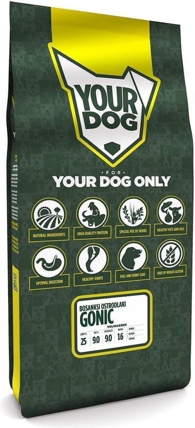 Yourdog Bosanksi ostrodlaki gonic Rasspecifiek Adult Hondenvoer 12kg | Hondenbrokken