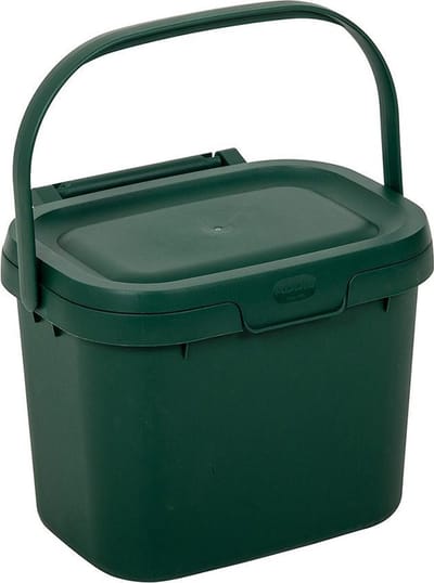 Keuken Caddy 4,5 liter - Afvalbakje - Keuken afvalbakje - Donker Groen