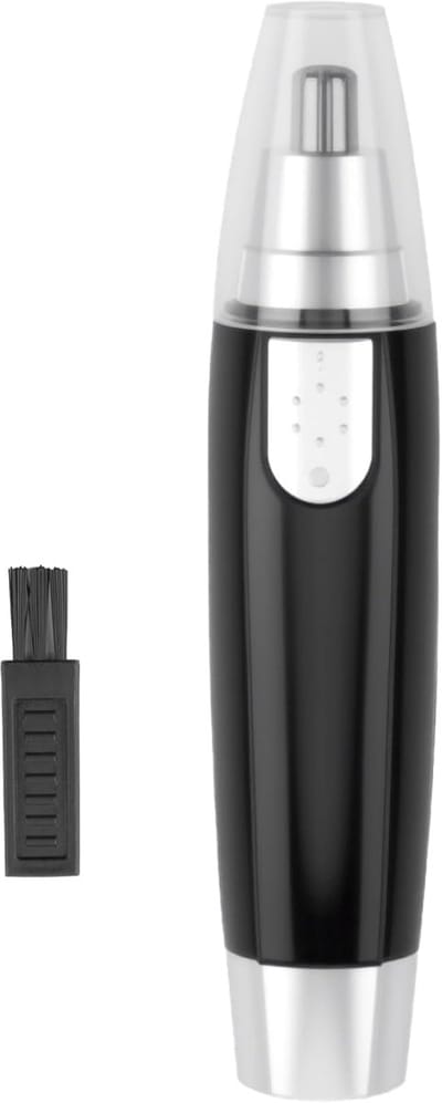 Elektrische neustrimmer, 3‑in‑1 neus‑, oor‑ en wenkbrauwtrimmer voor mannen en vrouwen, IPX7, micro haar‑ en haartrimmer, werkt op batterij, wasbare koppen (batterij niet inbegrepen)