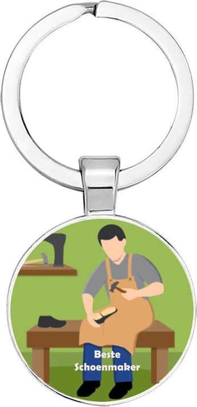 Akyol - schoenmaker Sleutelhanger - Schoenmaker - de beste schoenmaker - schoen - schoenmaker - schoentjes - 2,5 x 2,5 CM