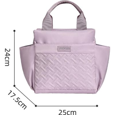 Sacs à déjeuner isothermes pour le travail et l'école - Sacs isothermes compacts de style pain étanches pour garder les repas froids violet
