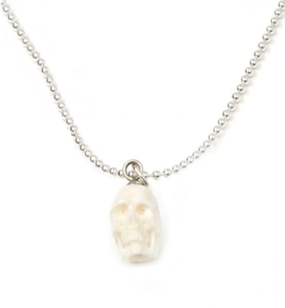 IbizaMen KIDS - Jongens - ketting - ballchain - rvs - schedel XL - van bone