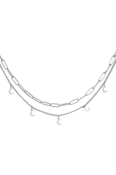 Ketting - Maan - Zilver - Milace