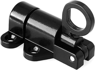 Automatische Deursluiting - Veiligheidssluiting - Deur Beveiligen - Automatische Veer - 3x2x1 cm - Zwart