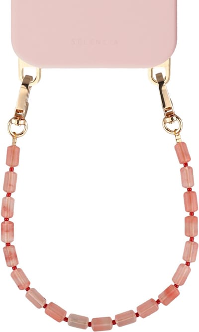 Selencia Universeel Sorbet Pop telefoonkoord - Telefoon Ketting - GSM Koord - Roze