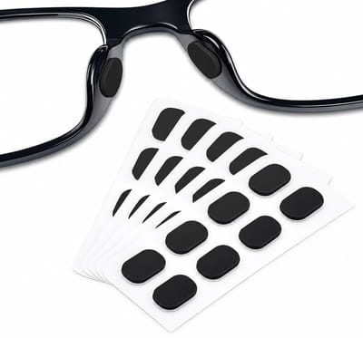 Brillenneuspads 32 Paar Zwart – Zelfklevende Schuimrubberen Neuspads voor Brillen – Antislip Neuskussentjes Druppelvormig 20 x 8 mm – Comfort voor Zonnebrillen, Leesbrillen & Sportbrillen