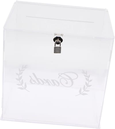 Acryl Donatie Box - Spaarpot Bruiloft - Geld Inzamelen - Zichtbaar Ontwerp - 25.5 cm - Transparant
